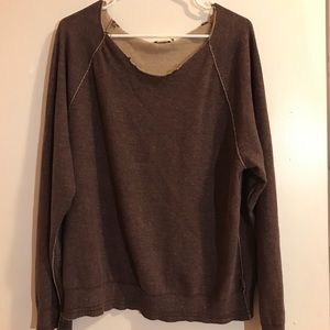 ♡ Long Sleeve American Eagle Brown Top ♡